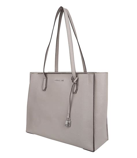 michael kors mercer large leather tote grey|mercer leather convertible tote.